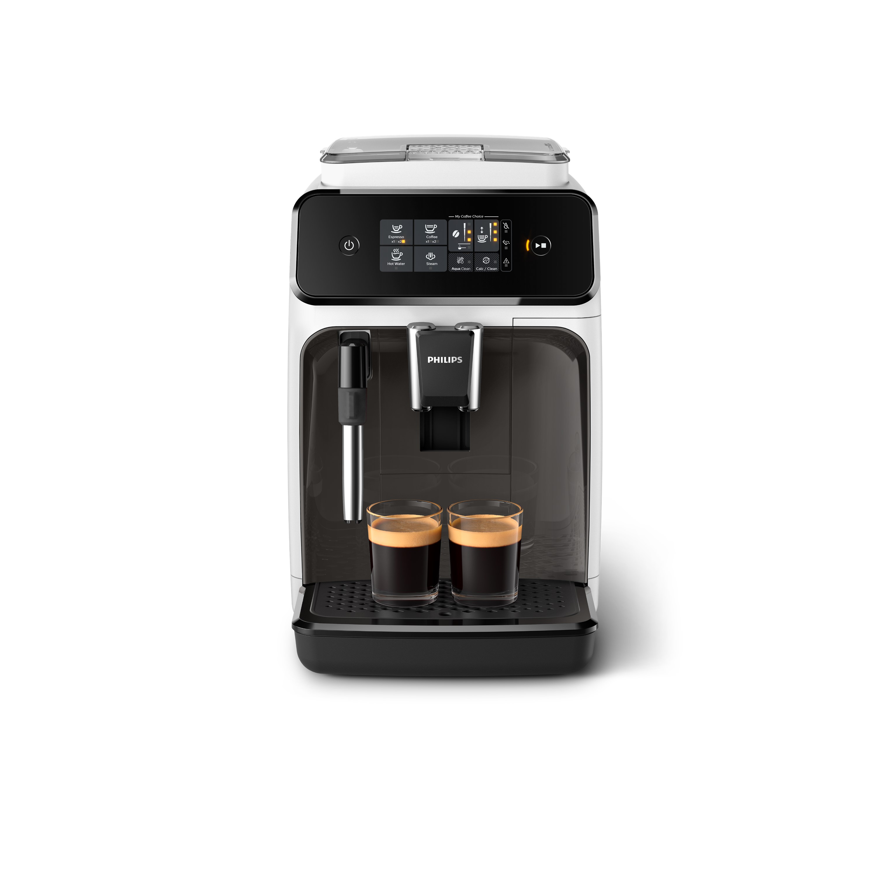 Voir la diapositive 6 : PHILIPS Machine à café expresso avec broyeur EP1223/00 - Blanc