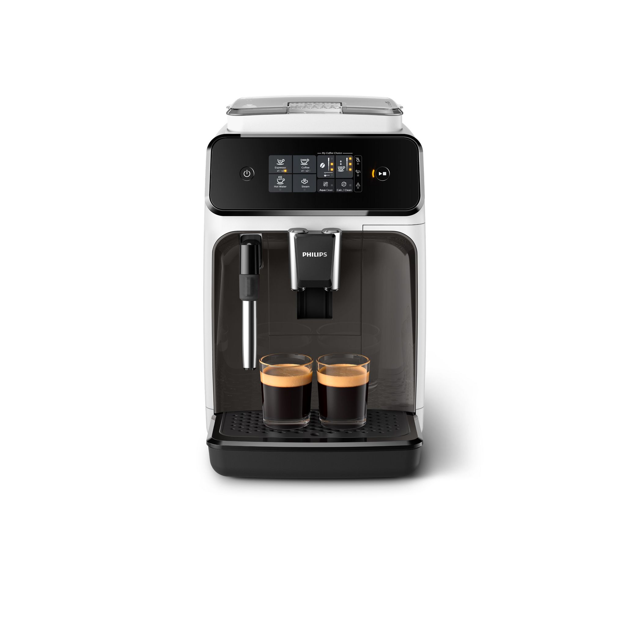 Voir la diapositive 6 : PHILIPS Machine à café expresso avec broyeur EP1223/00 - Blanc