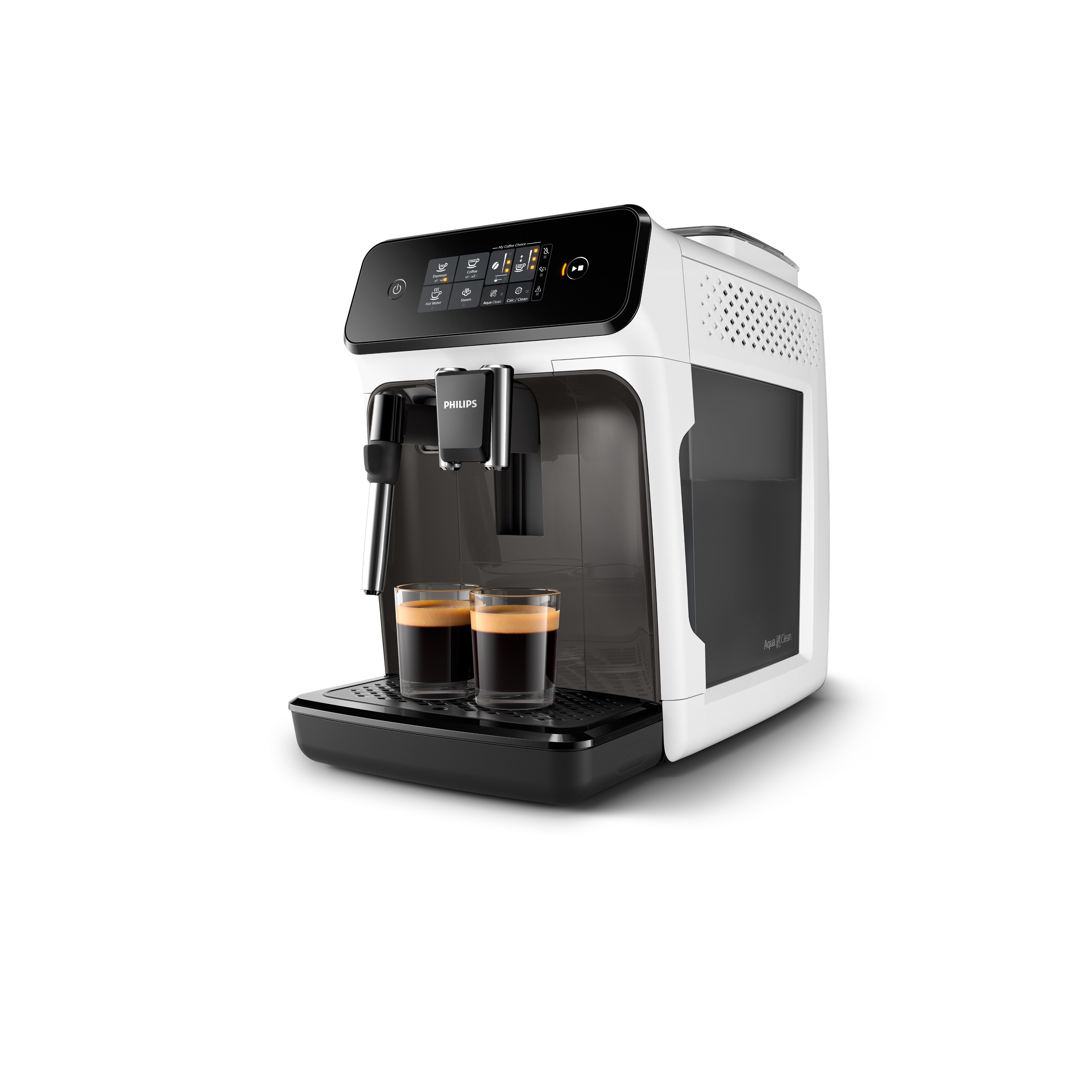 Voir la diapositive 8 : PHILIPS Machine à café expresso avec broyeur EP1223/00 - Blanc