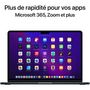 Voir la diapositive 4 : APPLE MacBook Air 13 pouces - Puce M2 -512GO - Midnight