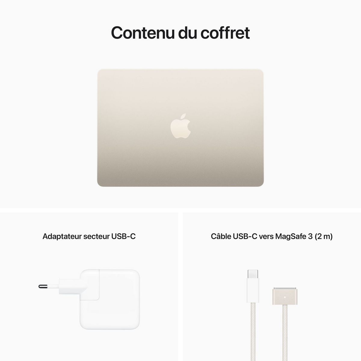 APPLE MacBook Air 13 pouces - Puce M2 - 512 GO - Starlight