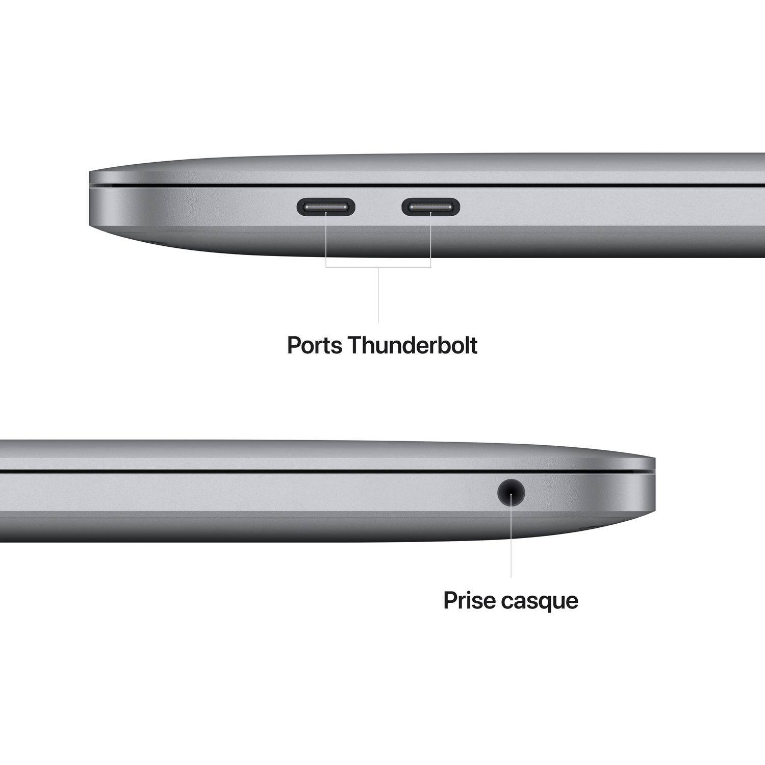 Voir la diapositive 2 : APPLE MacBook Pro 13 pouces - Puce M2 - 256GO - Space grey