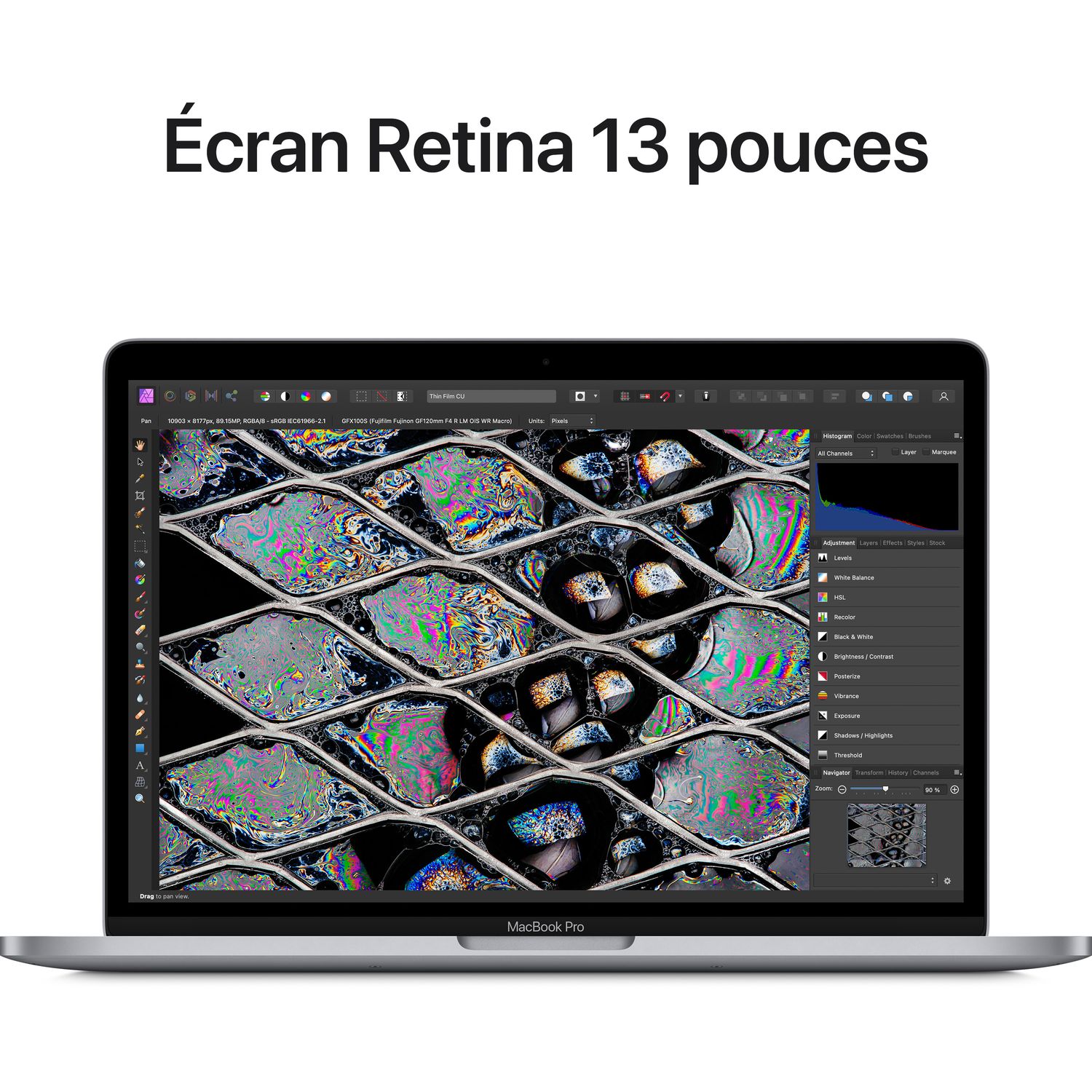 Voir la diapositive 5 : APPLE MacBook Pro 13 pouces - Puce M2 - 256GO - Space grey