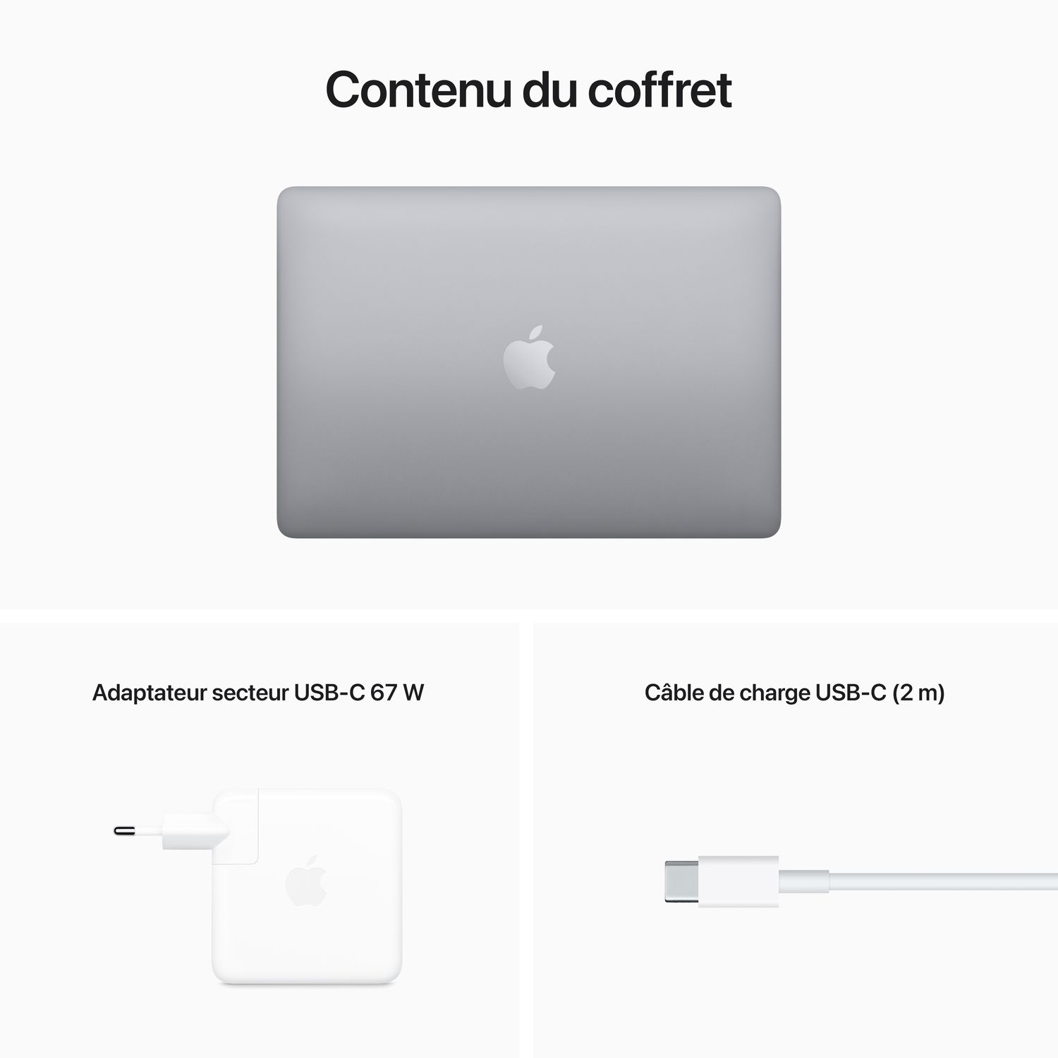 Voir la diapositive 7 : APPLE MacBook Pro 13 pouces - Puce M2 - 256GO - Space grey