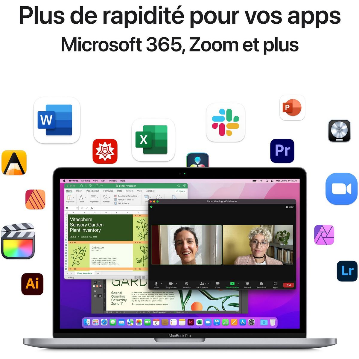 APPLE MacBook Pro 13 pouces - Puce M2 - 256GO - Space grey