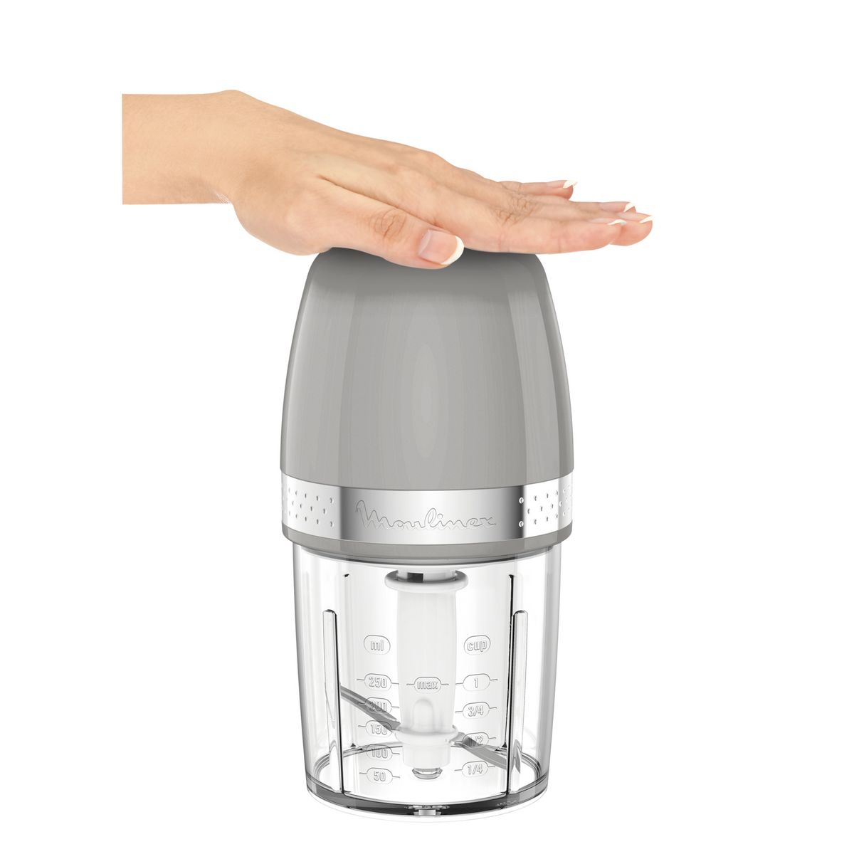 MOULINEX Mini hachoir DJ360E10 - Gris