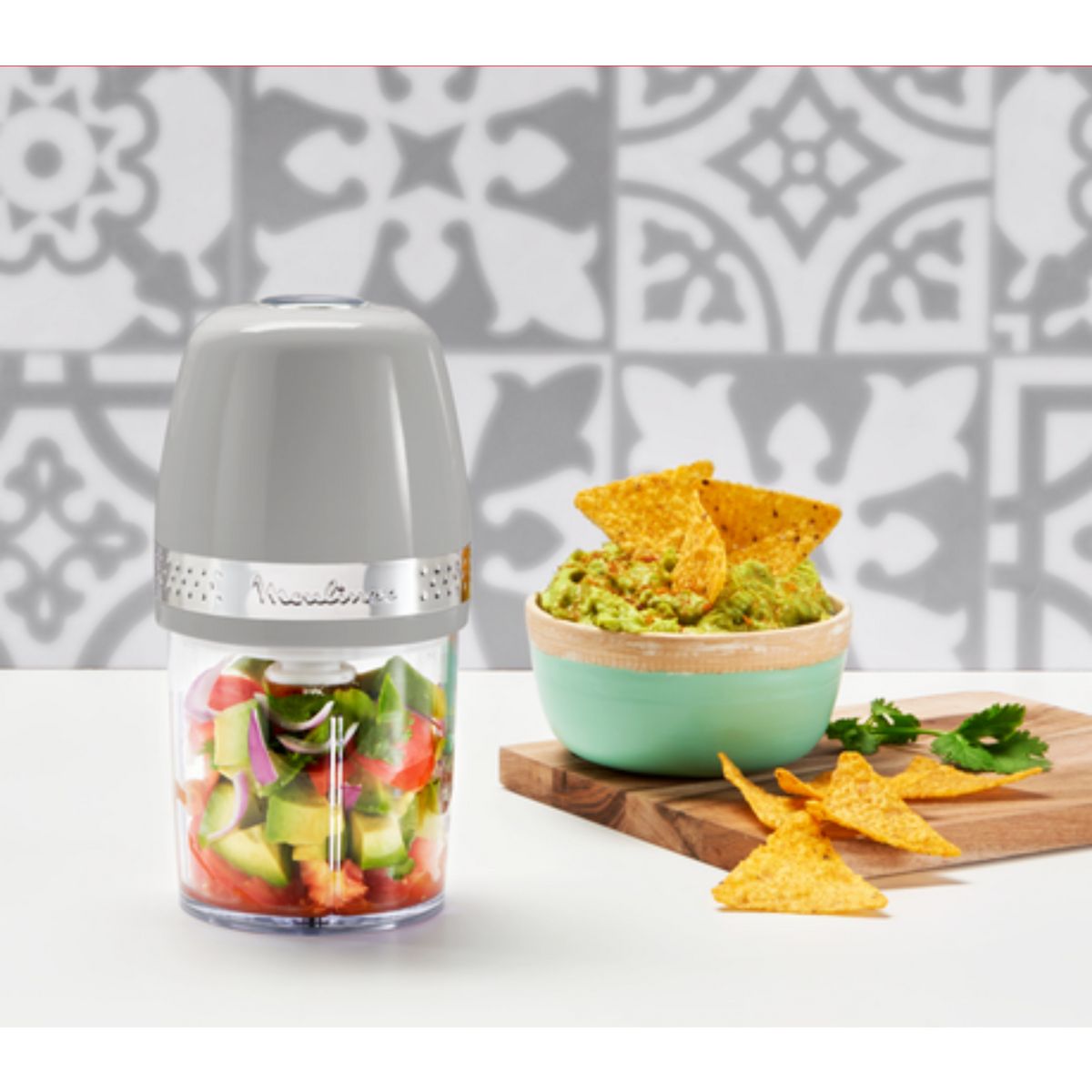 MOULINEX Mini hachoir DJ360E10 - Gris