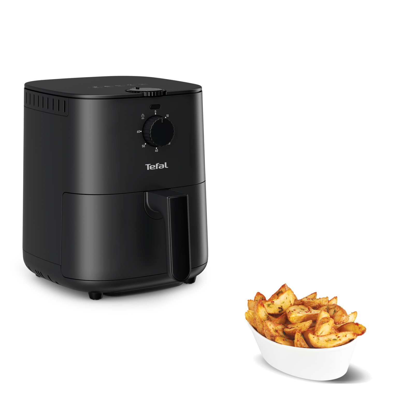 Voir la diapositive 6 : TEFAL Friteuse électrique sans huile à air chaud EY13081 - Noir