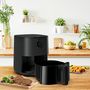 Voir la diapositive 8 : TEFAL Friteuse électrique sans huile à air chaud EY13081 - Noir