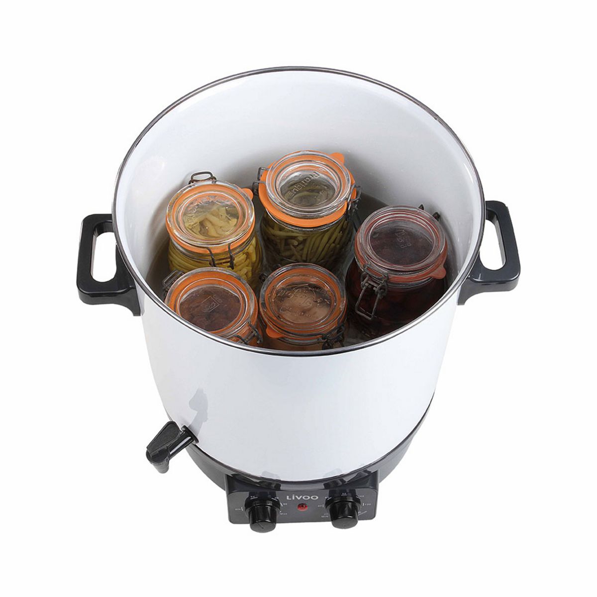 LIVOO Stérilisateur à bocaux électrique DOM334 - Blanc