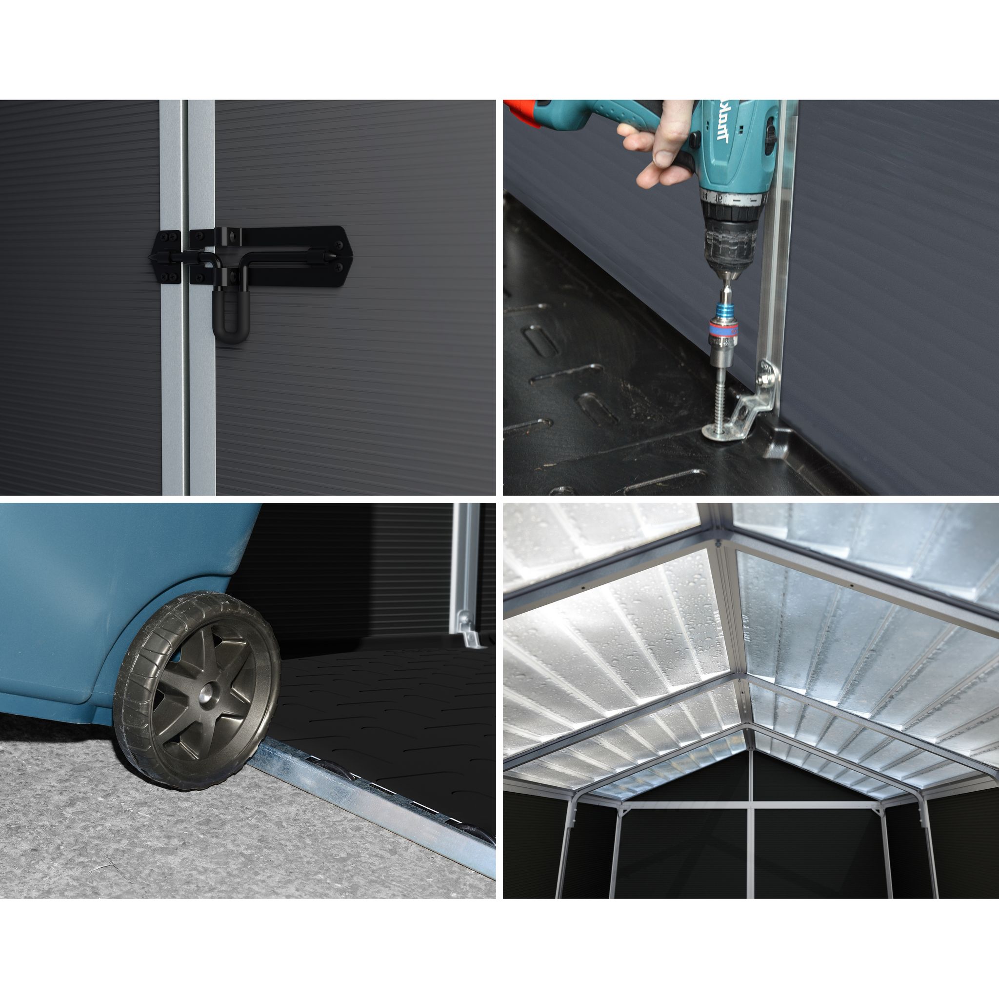 Voir la diapositive 5 : CANOPIA BY PALRAM Abri de jardin résine - 4,2m² - RUBICON SHED