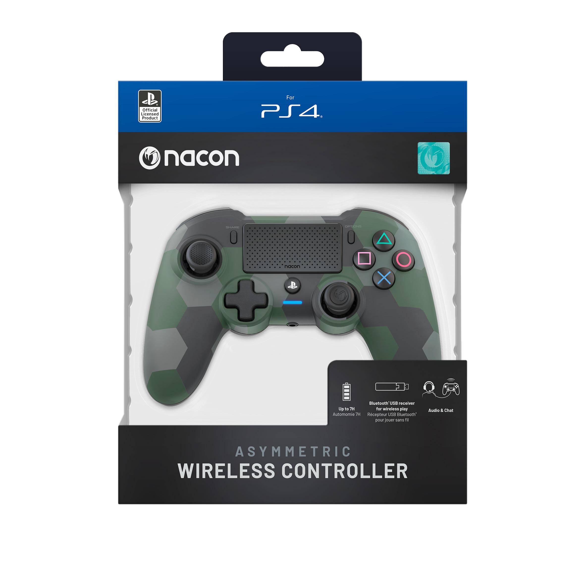 Voir la diapositive 1 : NACON Manette officiel sans fil verte pour PS4