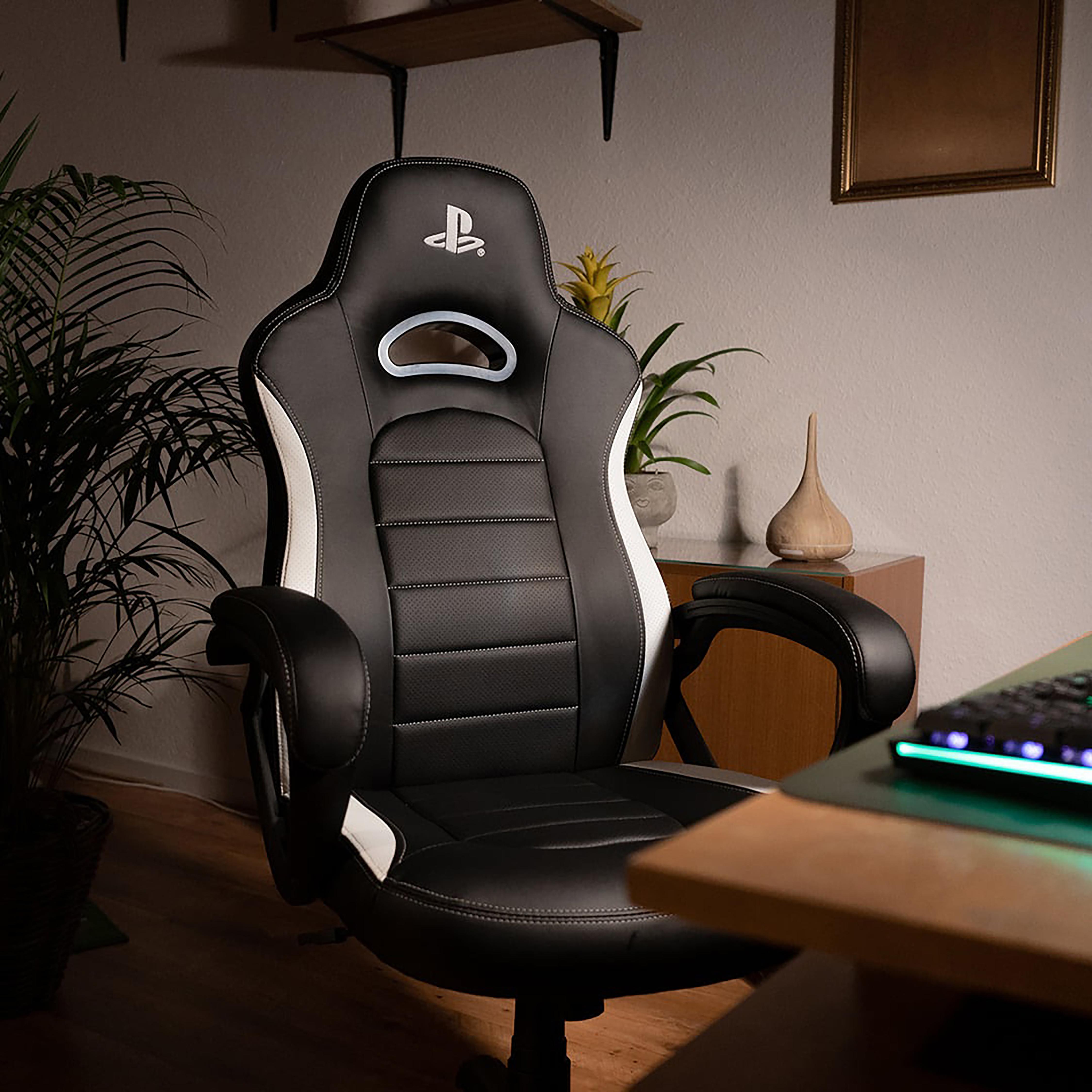 Voir la diapositive 7 : NACON Siège Gaming CH-350ESS Playstation Noir et blanc