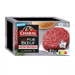 CHARAL Steaks hachés pur bœuf façon bouchère 18%MG 8 pièces 800g