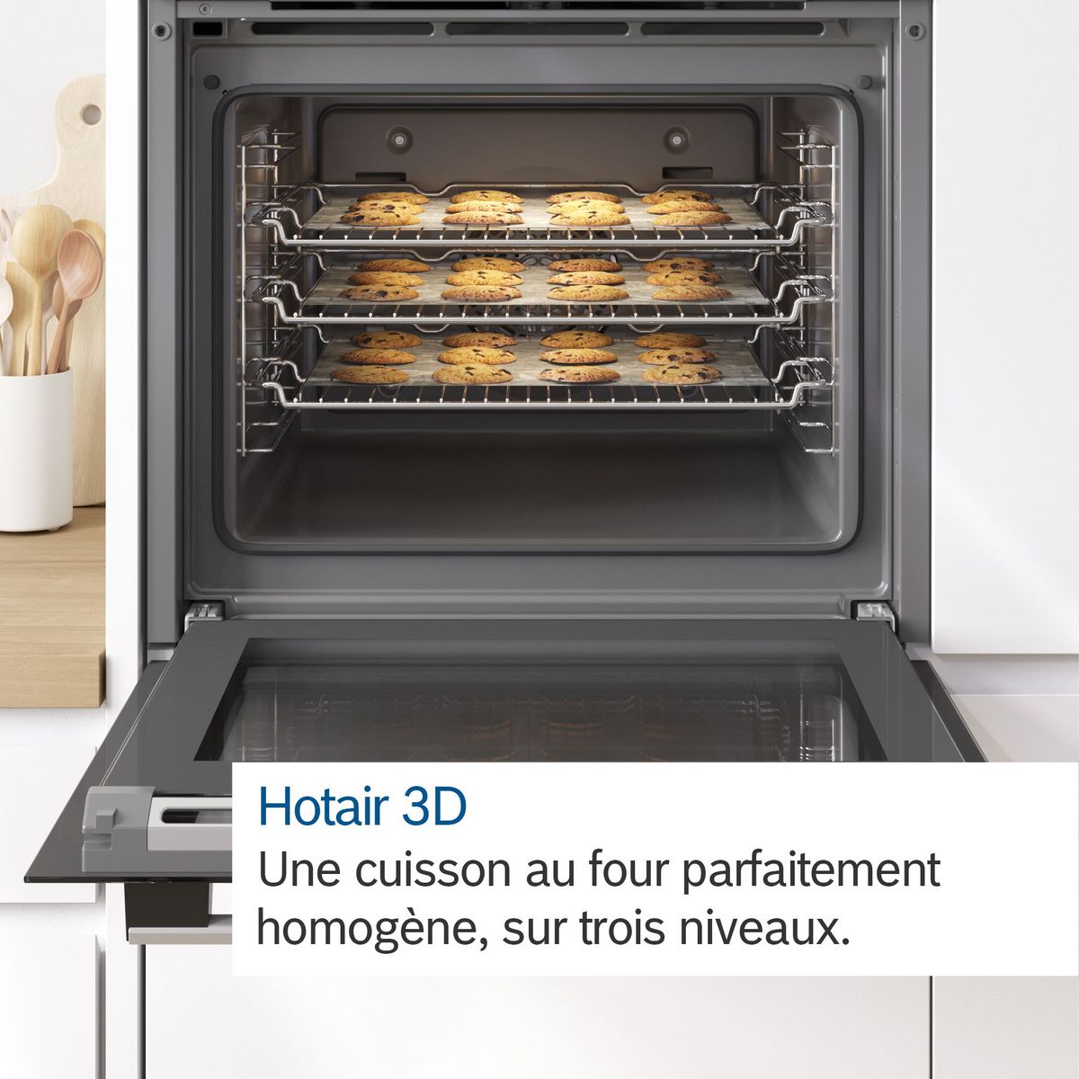 BOSCH Four intégrable HBA553BA0, 71 L, Multifonction, Nettoyage EcoClean