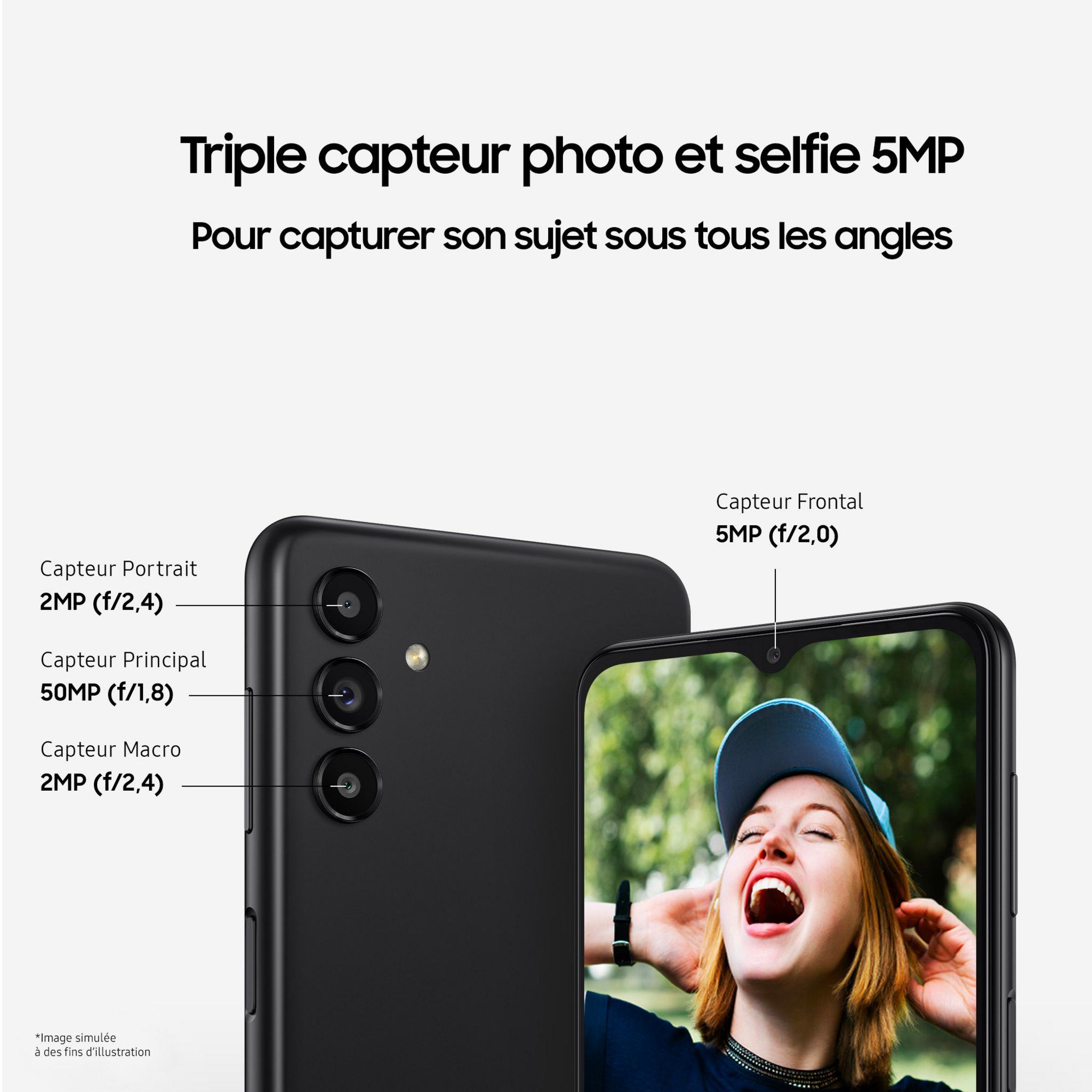 Voir la diapositive 3 : SAMSUNG Galaxy A13 5G 64GO - Noir