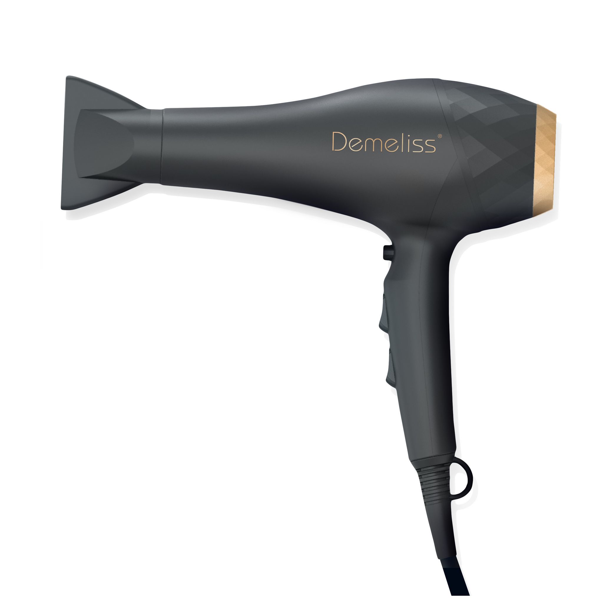 Voir la diapositive 2 : DEMELISS Sèche cheveux professionnel ionique avec diffuseur 20007 - Noir