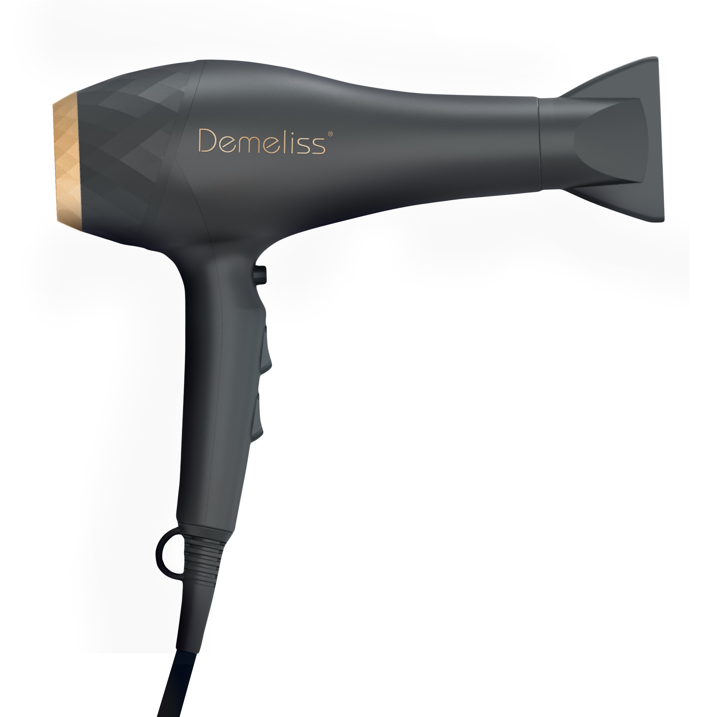 Voir la diapositive 3 : DEMELISS Sèche cheveux professionnel ionique avec diffuseur 20007 - Noir
