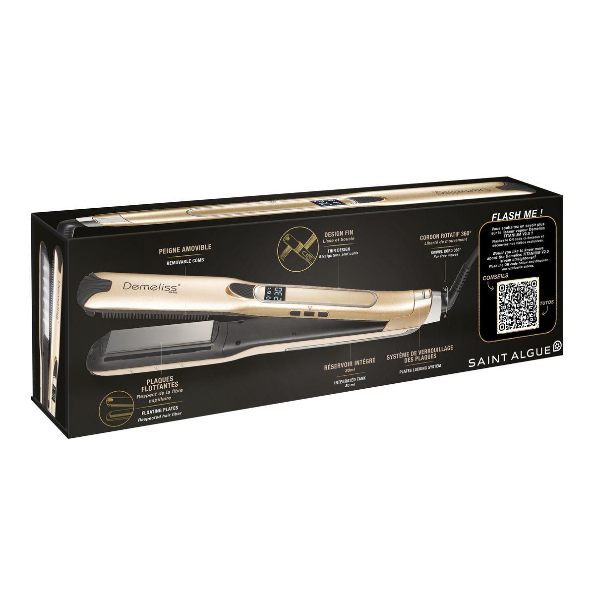 SAINT ALGUE Lisseur vapeur 20015 - Doré