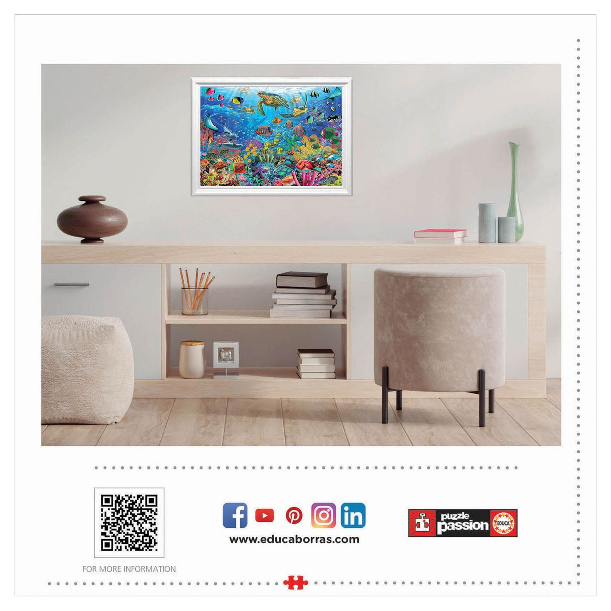 Voir la diapositive 2 : EDUCA Puzzle Tropical Fantasy Turtles