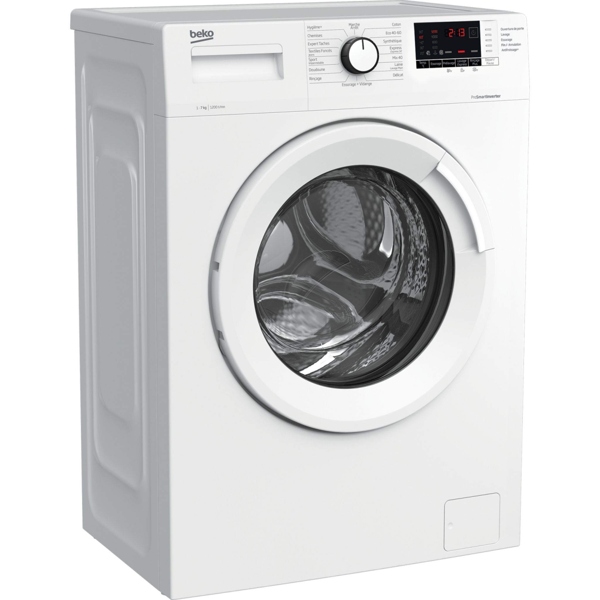 Voir la diapositive 4 : BEKO Lave linge hublot WUE7212W1W, 7 kg, 1200 T/min