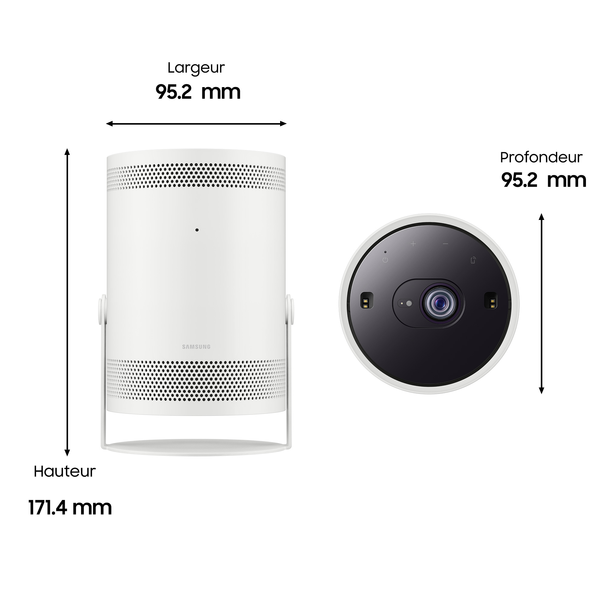 Voir la diapositive 2 : SAMSUNG SP-LSP3BLAXXE FREESTYL Mini vidéoprojecteur LED Full HD