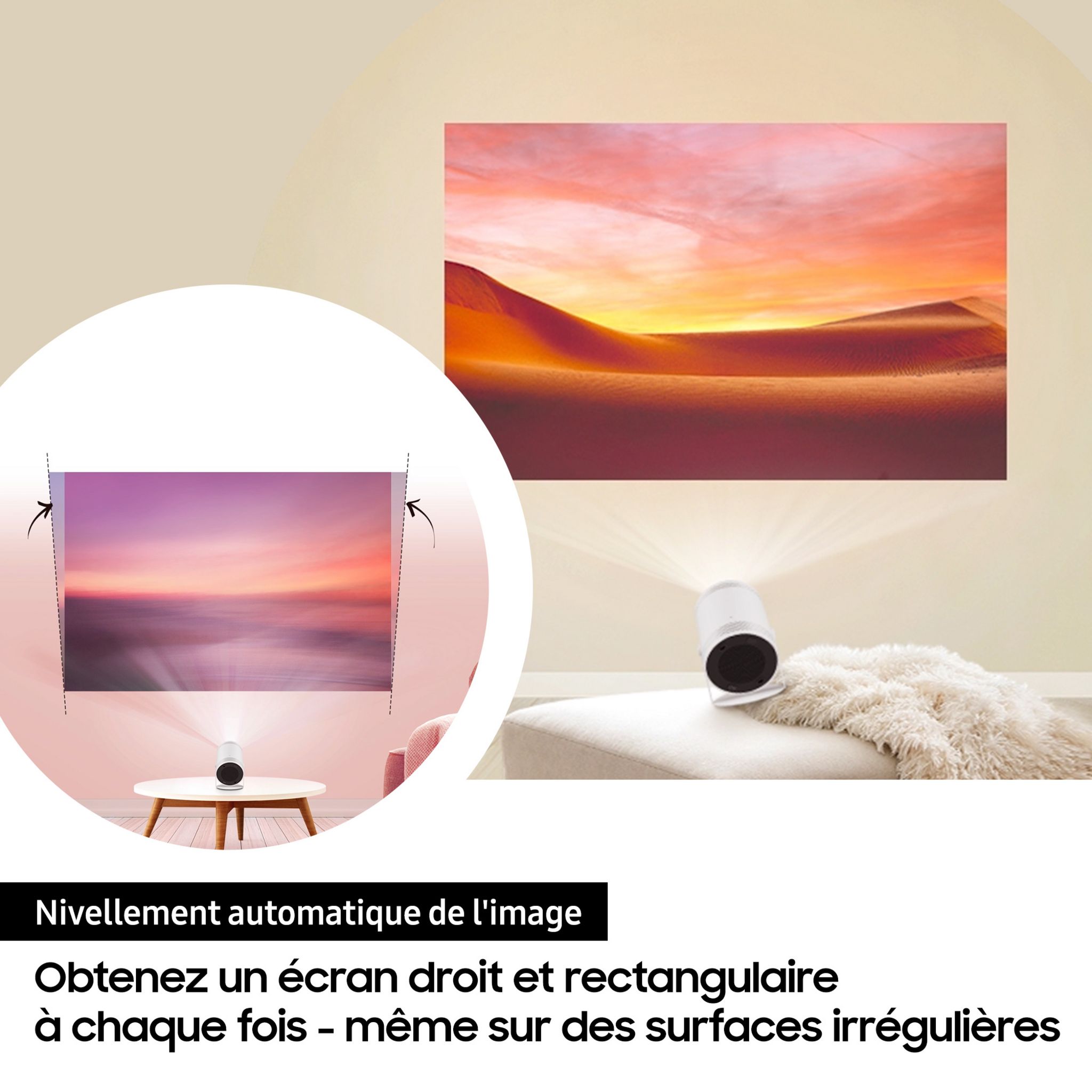 Voir la diapositive 6 : SAMSUNG SP-LSP3BLAXXE FREESTYL Mini vidéoprojecteur LED Full HD