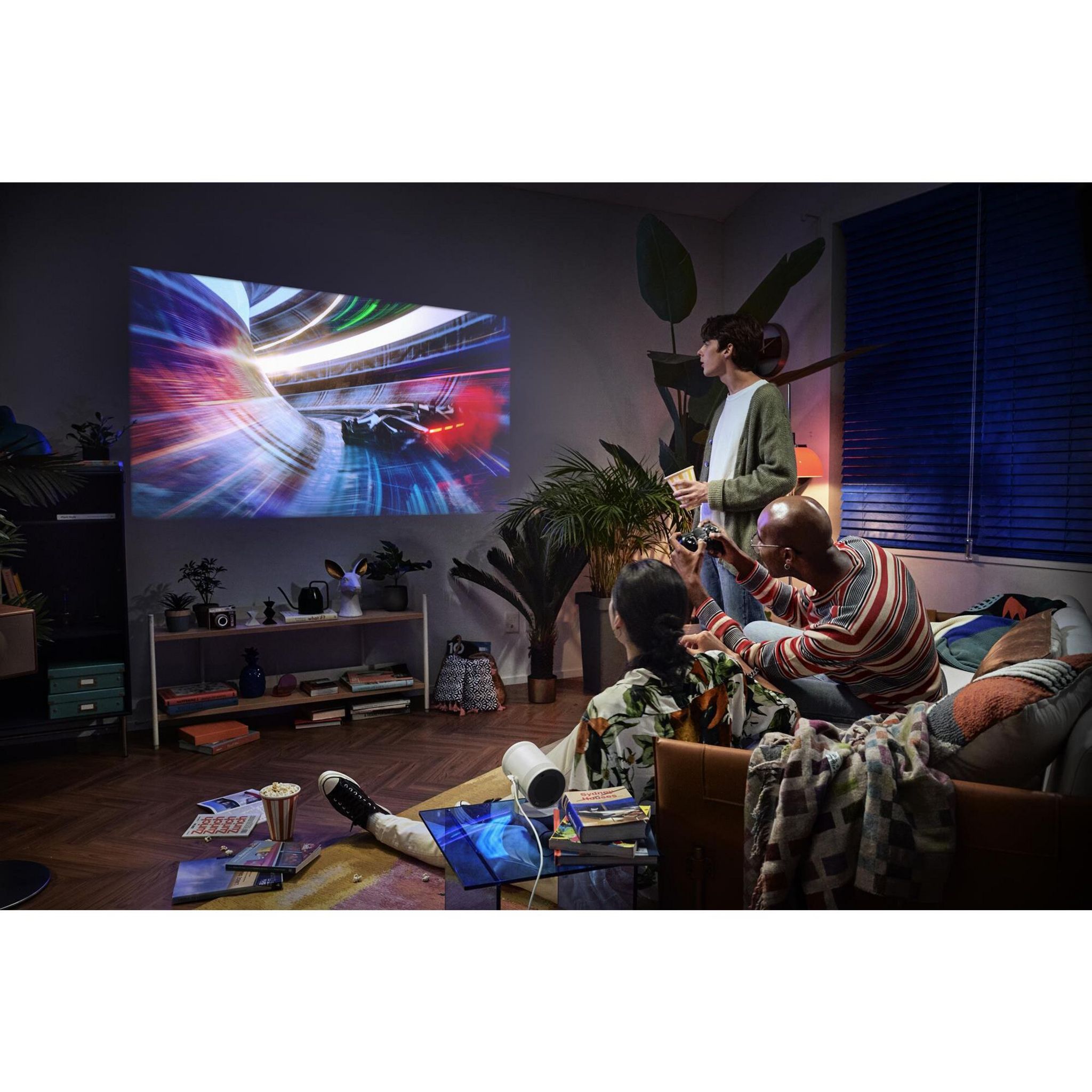 Voir la diapositive 7 : SAMSUNG SP-LSP3BLAXXE FREESTYL Mini vidéoprojecteur LED Full HD