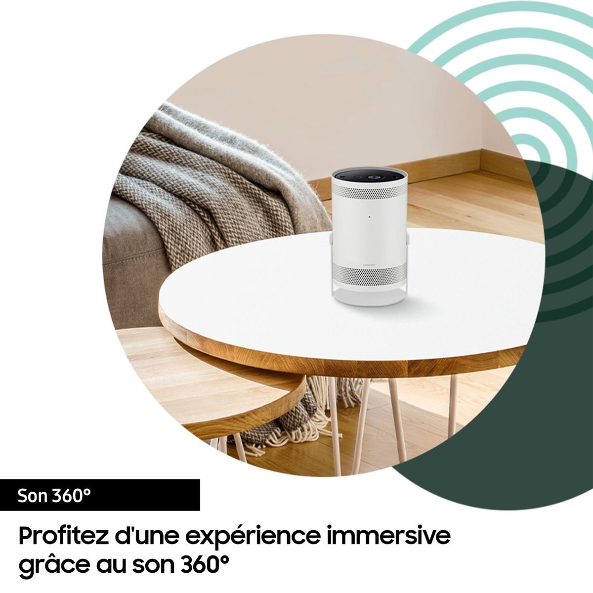 SAMSUNG SP-LSP3BLAXXE FREESTYL Mini vidéoprojecteur LED Full HD