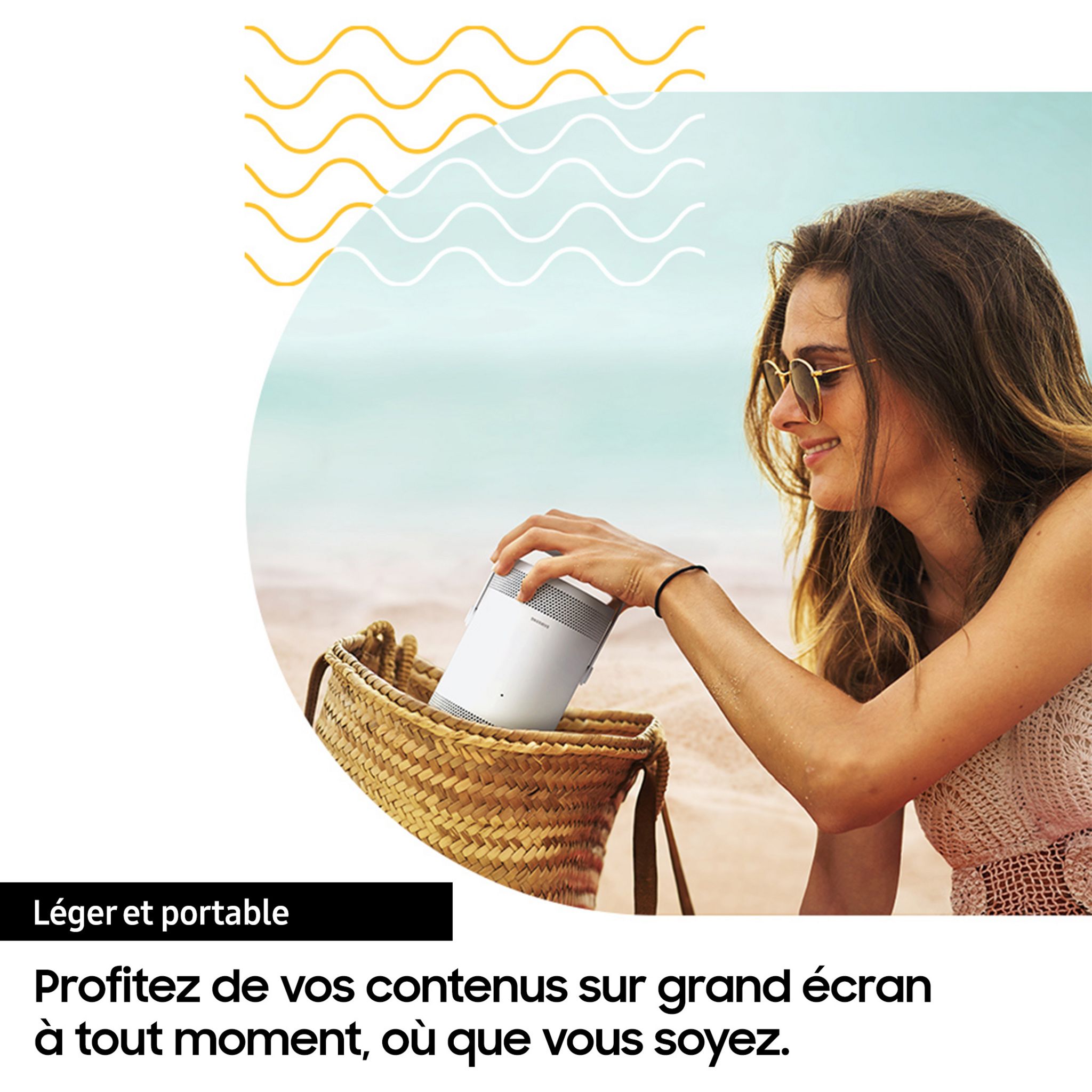 Voir la diapositive 11 : SAMSUNG SP-LSP3BLAXXE FREESTYL Mini vidéoprojecteur LED Full HD