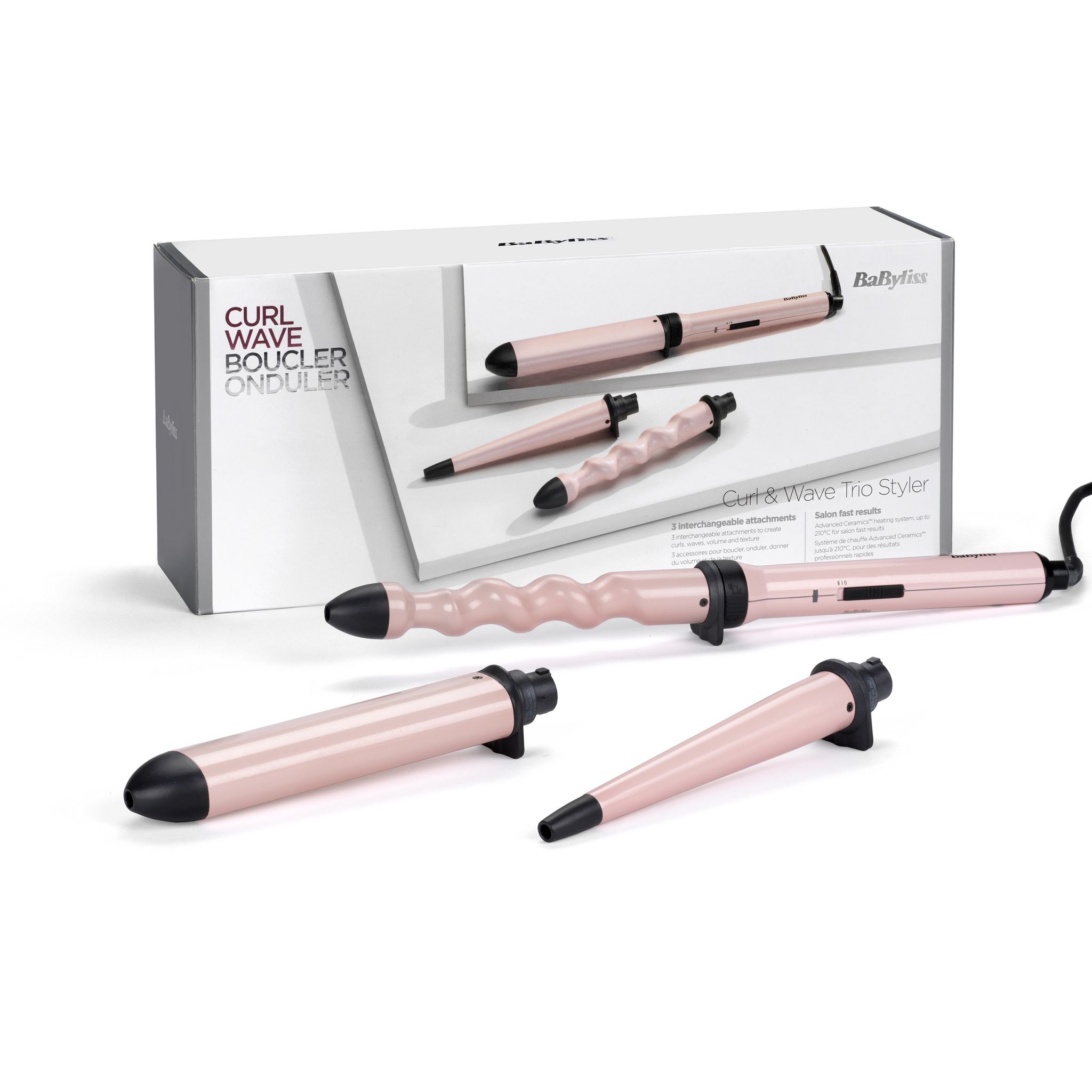 Voir la diapositive 9 : BABYLISS Brosse multistyle MS750E - Rose