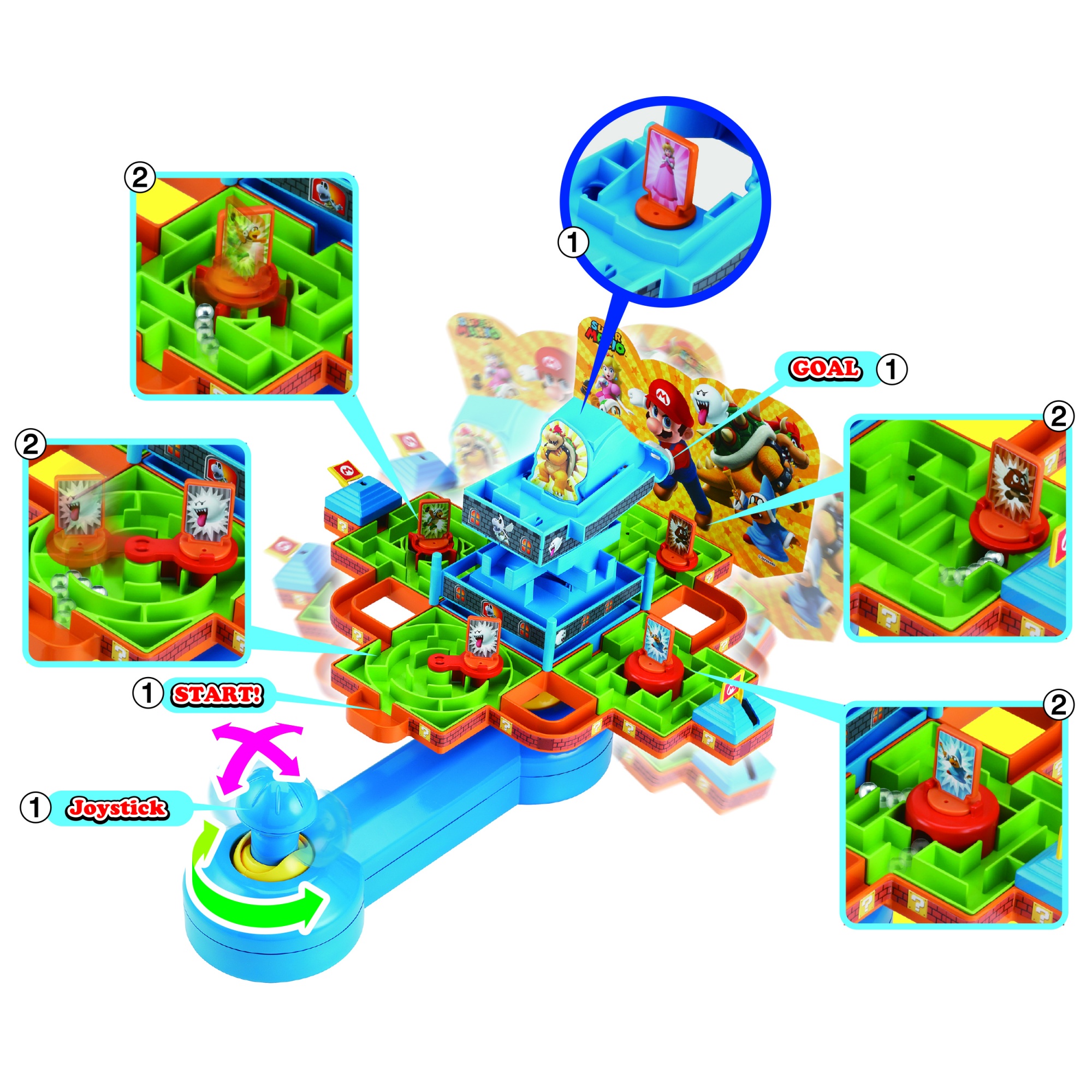 Voir la diapositive 13 : EPOCH Labyrinthe Super Mario Maze Game DX
