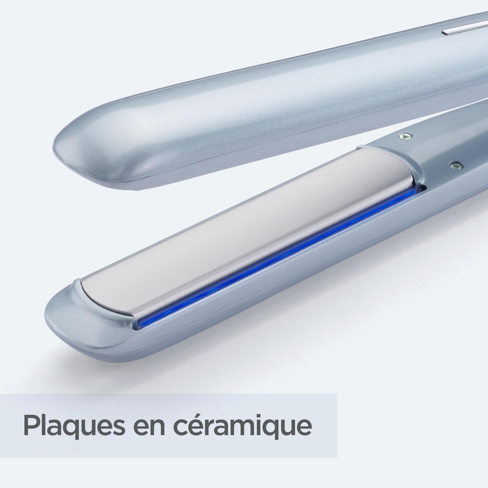 Voir la diapositive 5 : BABYLISS Lisseur céramique Hydro-fusion ST573E - Gris