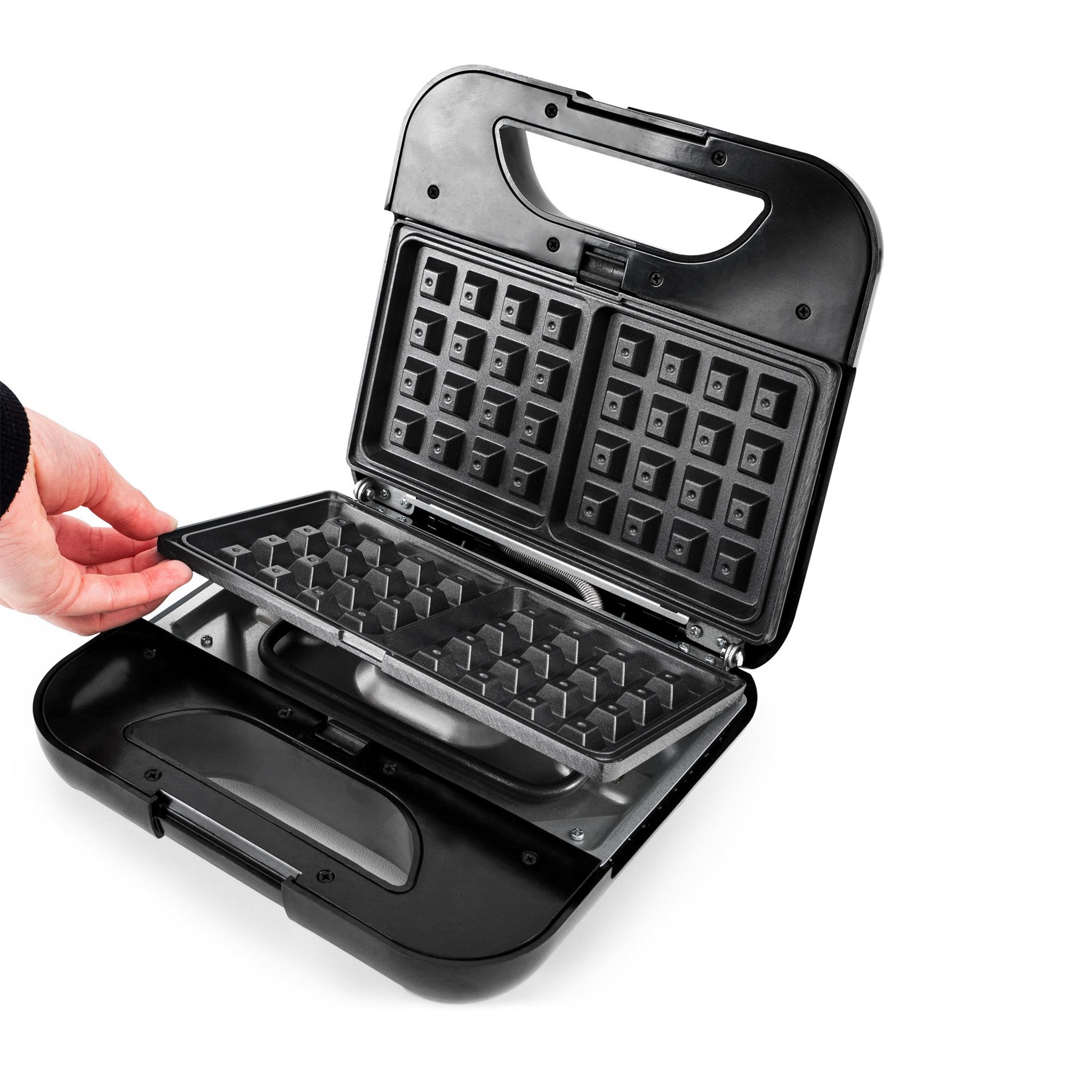 Voir la diapositive 16 : KITCHENCOOK Appareil croques-monsieur Sandwich maker 3 en 1 MISTER K - Gris