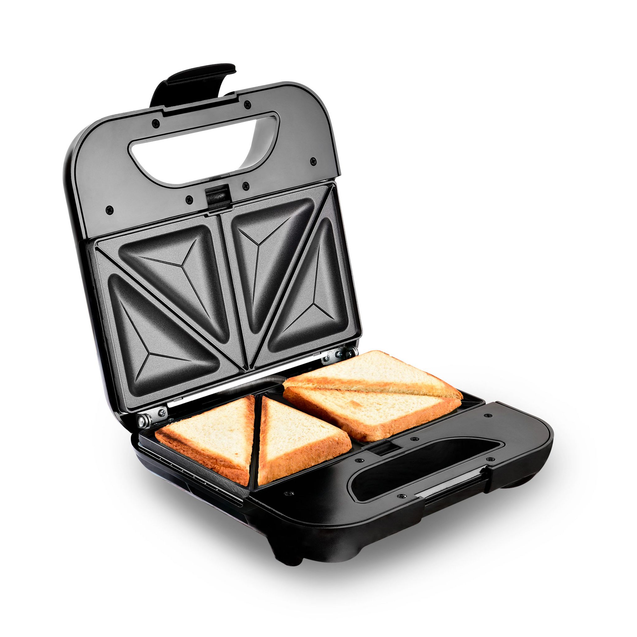Voir la diapositive 19 : KITCHENCOOK Appareil croques-monsieur Sandwich maker 3 en 1 MISTER K - Gris