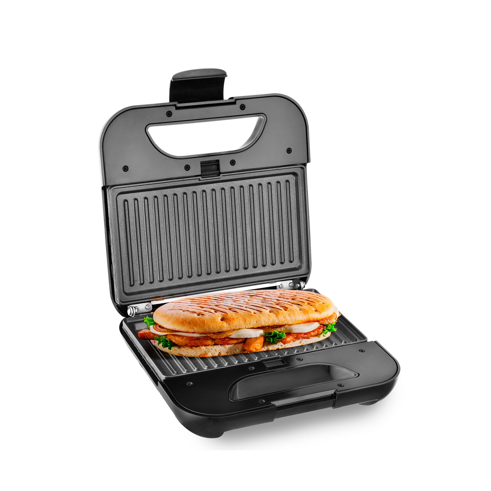 Voir la diapositive 20 : KITCHENCOOK Appareil croques-monsieur Sandwich maker 3 en 1 MISTER K - Gris