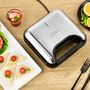 Voir la diapositive 7 : KITCHENCOOK Appareil croques-monsieur Sandwich maker 3 en 1 MISTER K - Gris