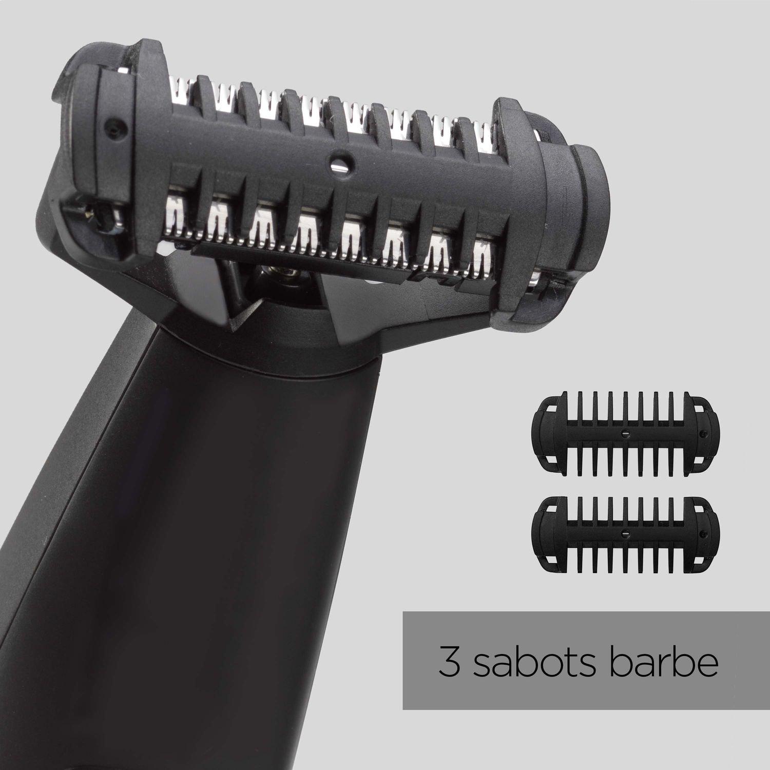 Voir la diapositive 17 : BABYLISS Tondeuse barbe sans fil hybrideT880E - Noir