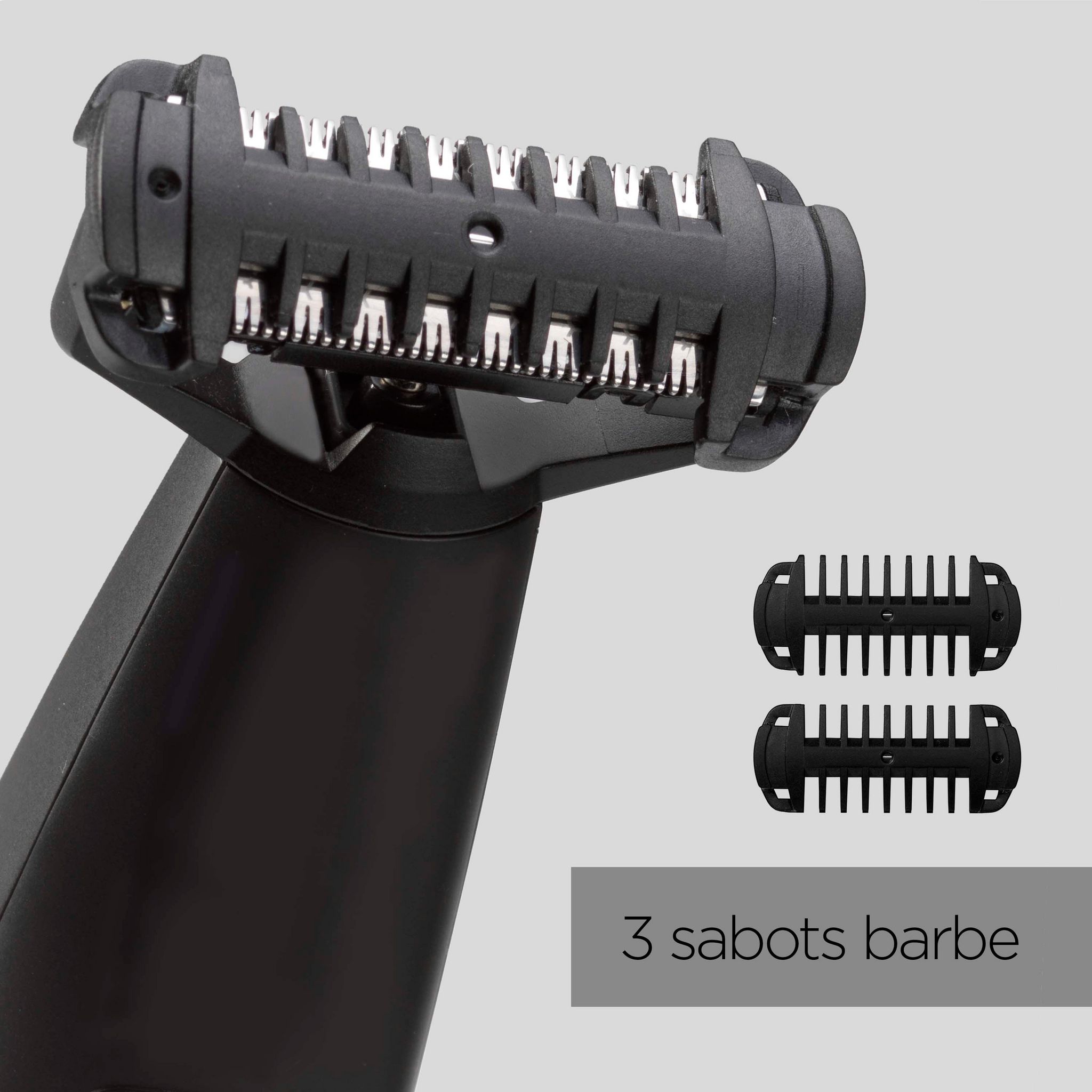 Voir la diapositive 8 : BABYLISS Tondeuse barbe sans fil hybrideT880E - Noir