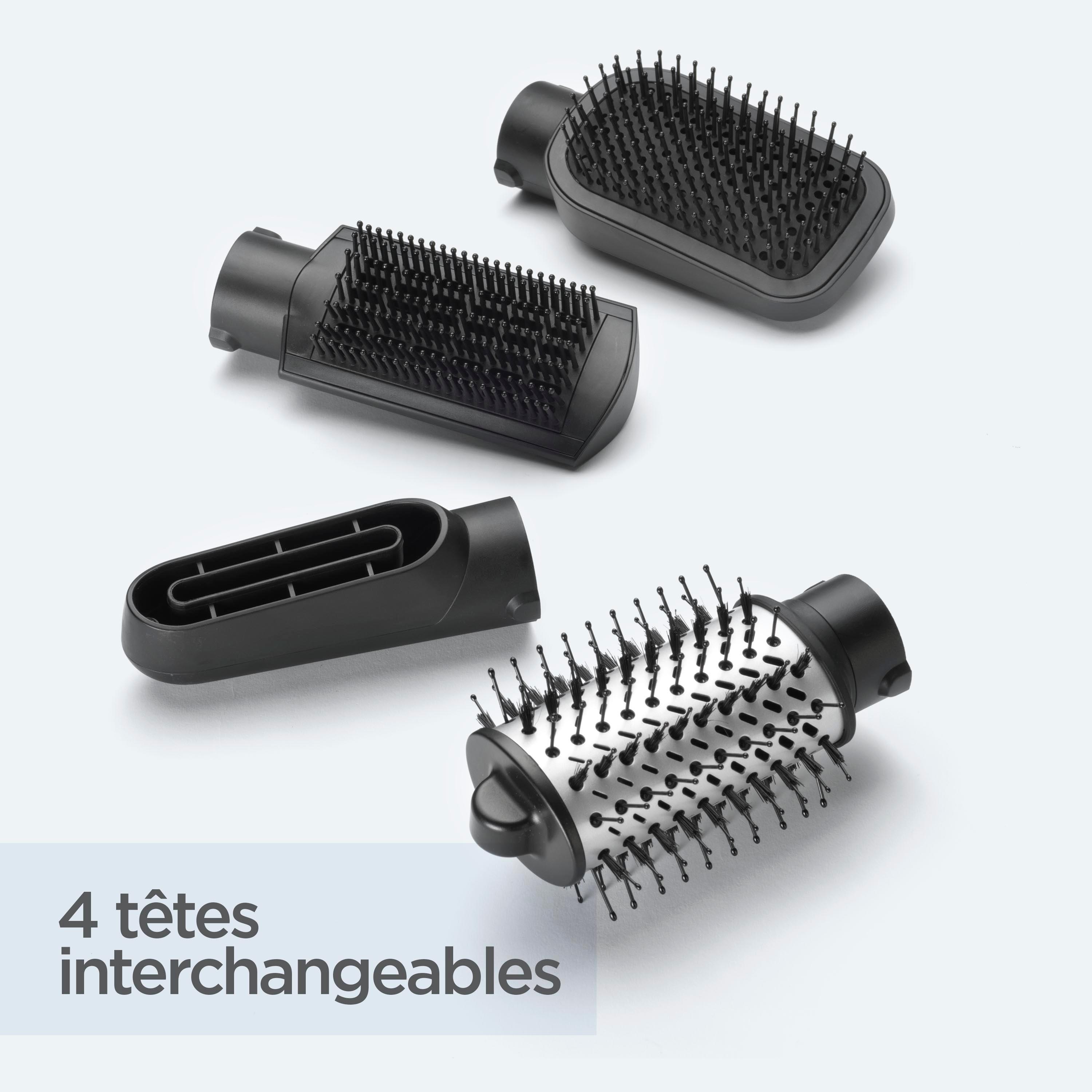 Voir la diapositive 3 : BABYLISS Brosse soufflante Hydro-fusion AS774E - Gris