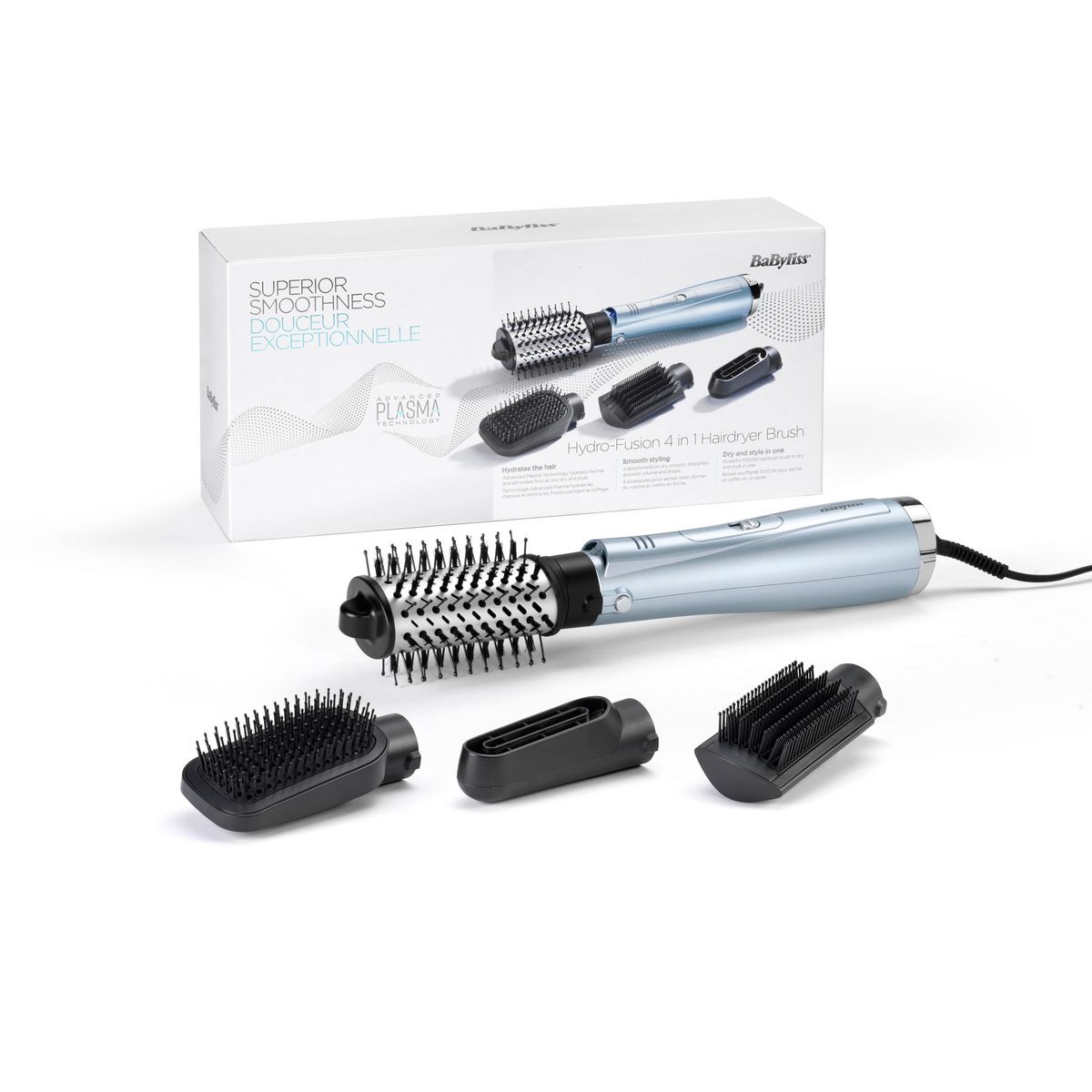 BABYLISS Brosse soufflante Hydro-fusion AS774E - Gris