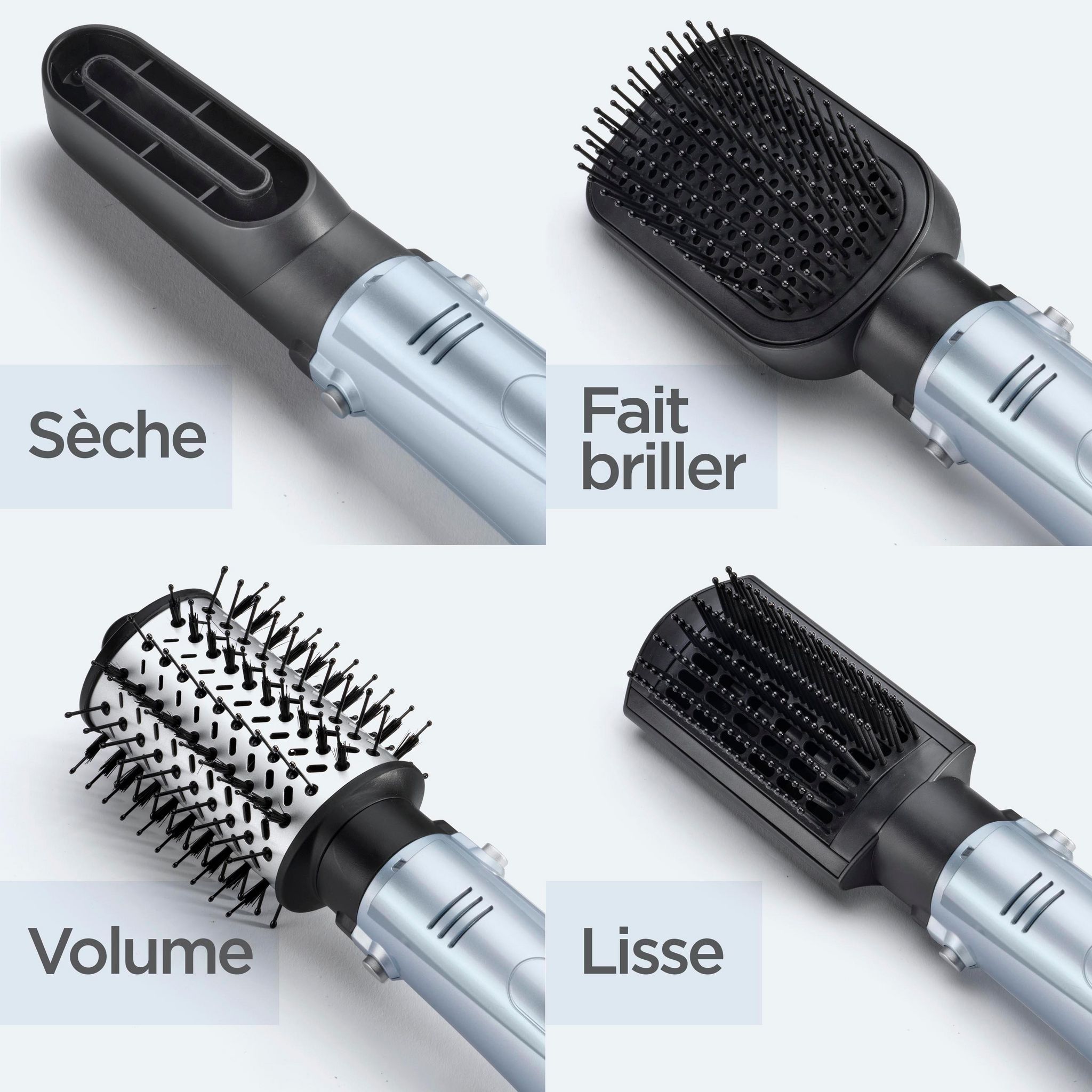 Voir la diapositive 5 : BABYLISS Brosse soufflante Hydro-fusion AS774E - Gris