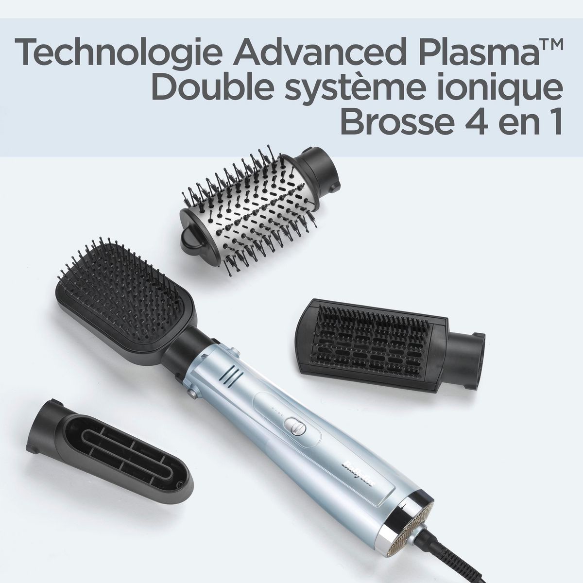 BABYLISS Brosse soufflante Hydro-fusion AS774E - Gris
