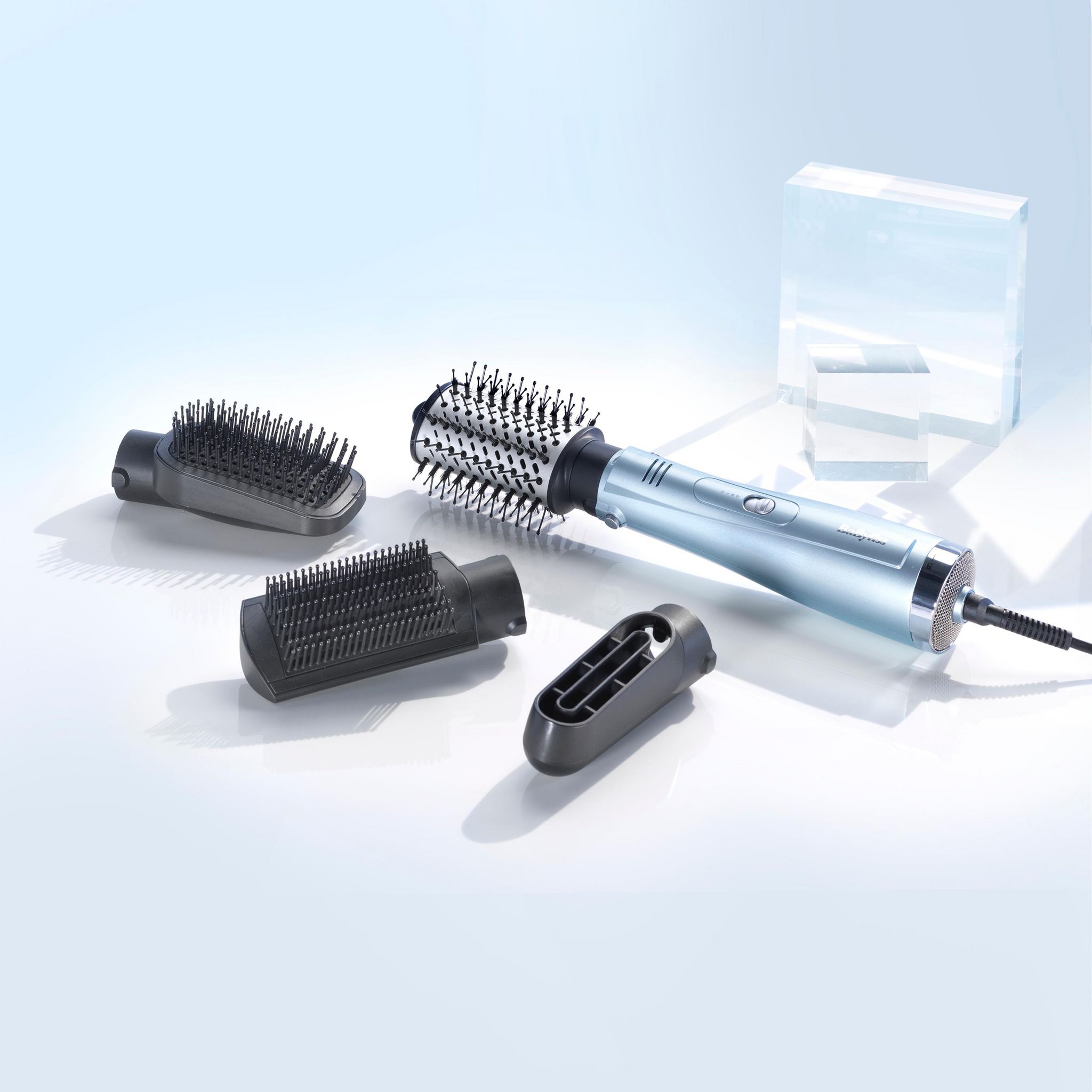 Voir la diapositive 11 : BABYLISS Brosse soufflante Hydro-fusion AS774E - Gris