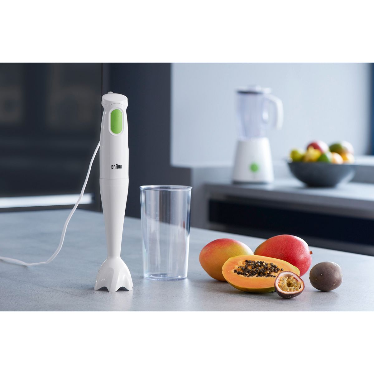 BRAUN Mixeur plongeant MQ100 SOUP - Blanc