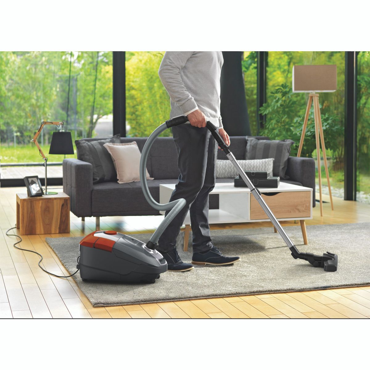 ROWENTA Aspirateur traîneau avec sac RO3149EA - Gris et rouge