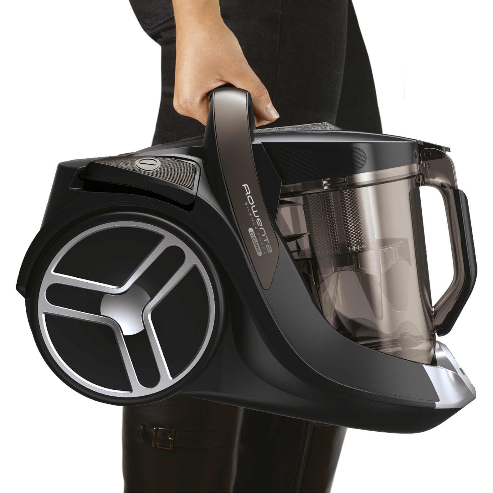Voir la diapositive 6 : ROWENTA Aspirateur traîneau sans sac YY4779FE - Noir