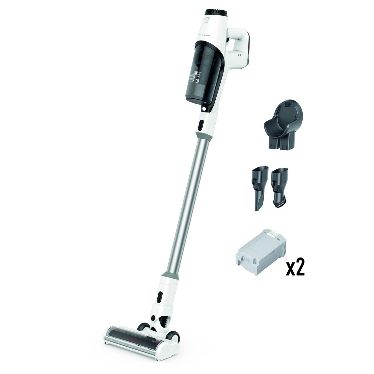 ROWENTA Aspirateur balai sans fil multifonction RH6985WO&nbsp;X-Pert&nbsp;3.60 - Blanc et noir