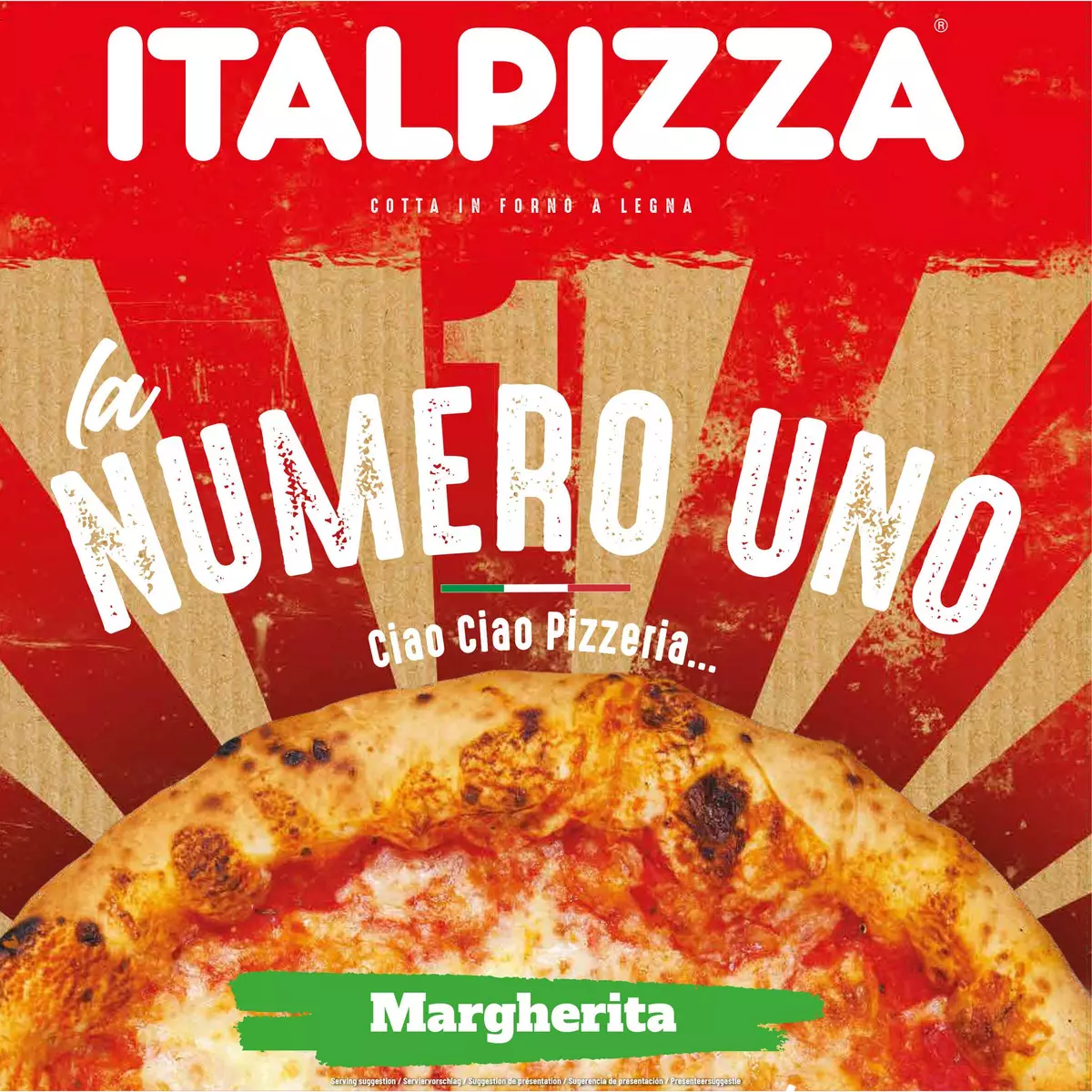 ITALPIZZA La numéro uno pizza margherita 410g