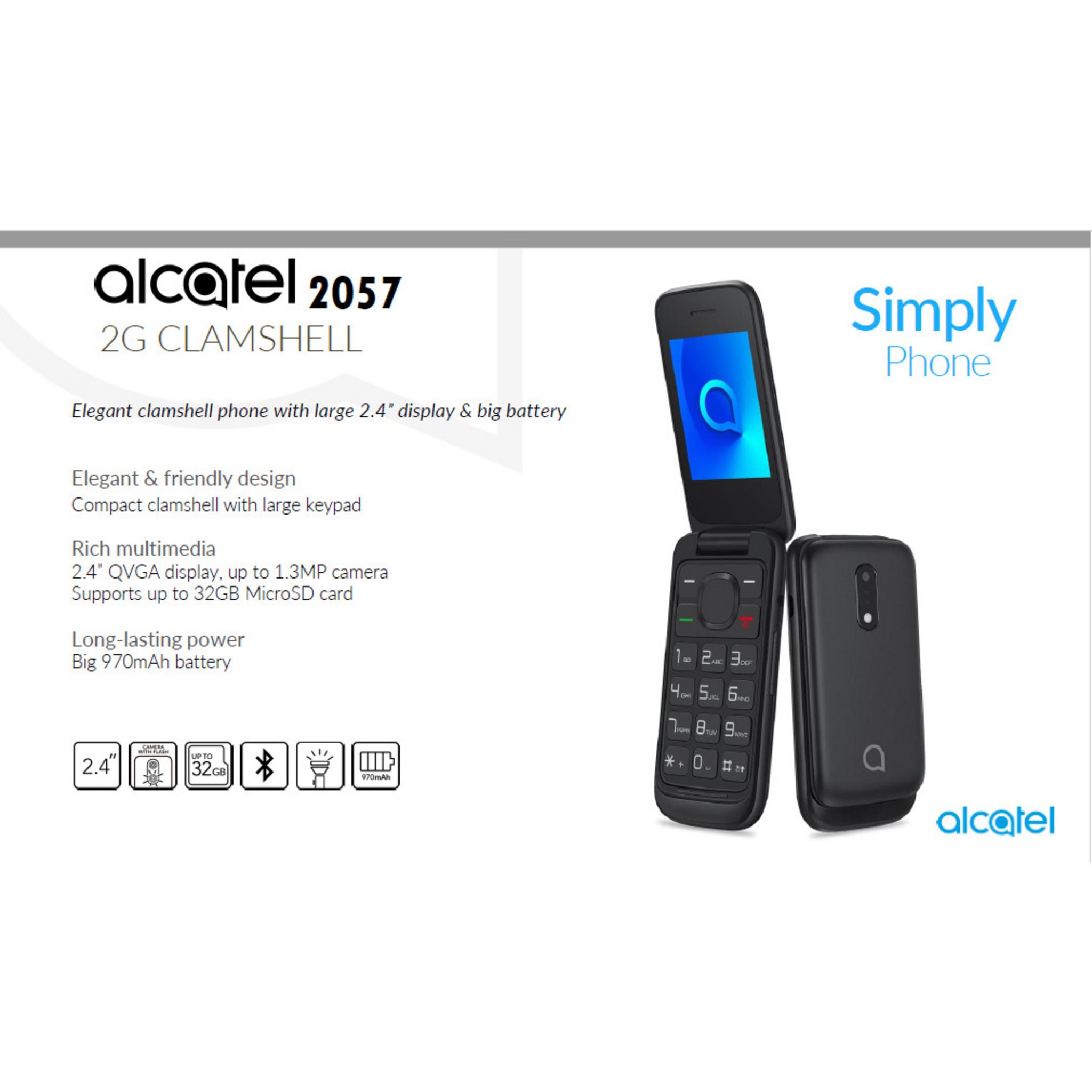 ALCATEL Pack téléphone LS 2057 opérateur - Noir